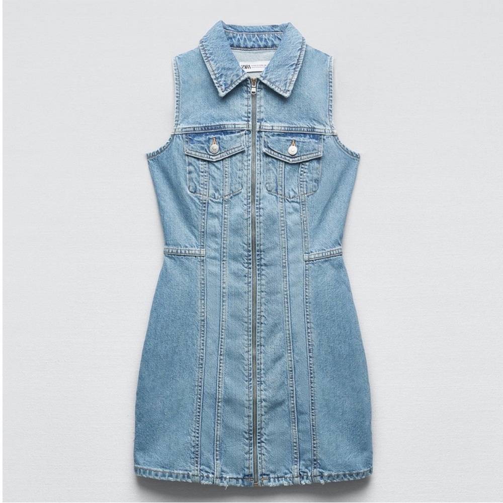 ZARA DENIM TRF DRESS 3607/080 010/349 - Picture 6 of 10